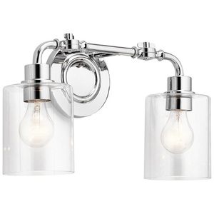 KK45665CH Gunnison 2 Bulb Bathroom Lighting - Chrome