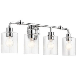 KK45667CH Gunnison 4 or More Bulb Bathroom Lighting - Chrome