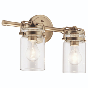 KK45688CPZ Brinley 2 Bulb Bathroom Lighting - Champagne Bronze