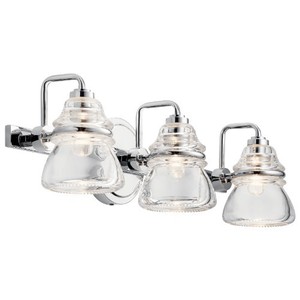 KK45693CH Talland 3 Bulb Bathroom Lighting - Chrome