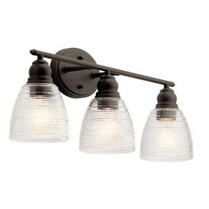 KK45697OZ Karmarie 3 Bulb Bathroom Lighting - Olde Bronze