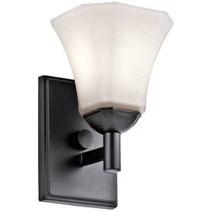 KK45731BK Serena 1 Bulb Wall Sconce - Black