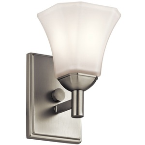 KK45731NI Serena 1 Bulb Wall Sconce - Brushed Nickel