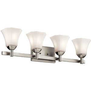 KK45734NI Serena 4 or More Bulb Bathroom Lighting - Brushed Nickel