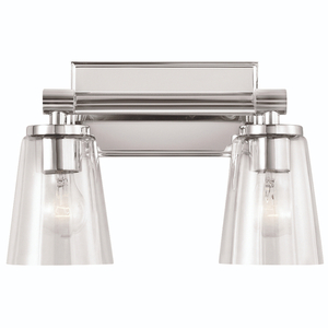 KK45867CH Audrea 2 Bulb Bathroom Lighting - Chrome