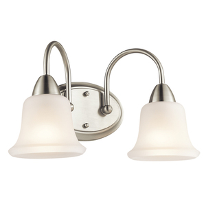 KK45882NI Nicholson 2 Bulb Bathroom Lighting - Brushed Nickel