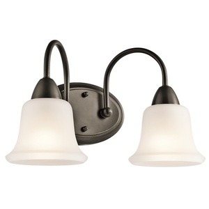 KK45882OZ Nicholson 2 Bulb Bathroom Lighting - Olde Bronze