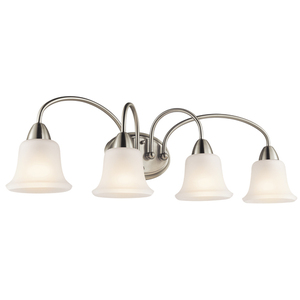 KK45884NI Nicholson 4 or More Bulb Bathroom Lighting - Brushed Nickel