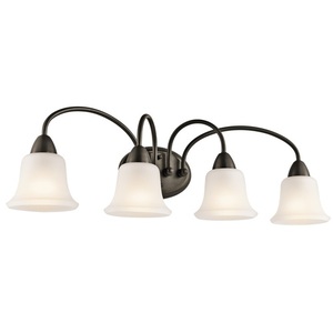 KK45884OZ Nicholson 4 or More Bulb Bathroom Lighting - Olde Bronze