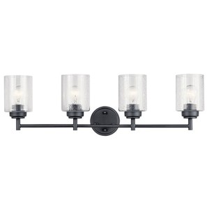 KK45887BK Winslow 4 or More Bulb Bathroom Lighting - Black