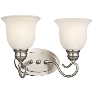 KK45902NI Tanglewood 2 Bulb Bathroom Lighting - Brushed Nickel