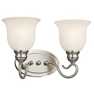 KK45902NIL18 Tanglewood 2 Bulb Bathroom Lighting - Brushed Nickel