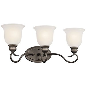 KK45903OZL18 Tanglewood 3 Bulb Bathroom Lighting - Olde Bronze