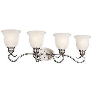 KK45904NIL18 Tanglewood 4 or More Bulb Bathroom Lighting - Brushed Nickel