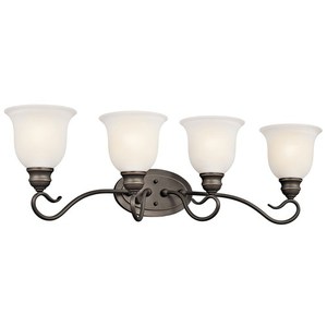 KK45904OZL18 Tanglewood 4 or More Bulb Bathroom Lighting - Olde Bronze