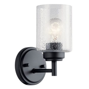 KK45910BK Winslow 1 Bulb Wall Sconce - Black