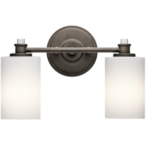 KK45922OZ Joelson 2 Bulb Bathroom Lighting - Olde Bronze