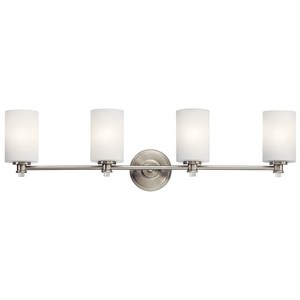 KK45924NIL18 Joelson 4 or More Bulb Bathroom Lighting - Brushed Nickel