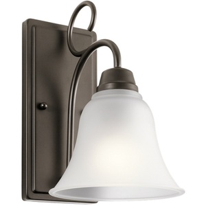 KK45938OZ Bixler 1 Bulb Wall Sconce - Olde Bronze