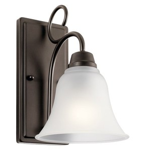 KK45938OZL18 Bixler 1 Bulb Wall Sconce - Olde Bronze