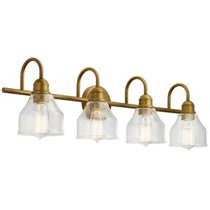 KK45974NBR Avery 4 or More Bulb Bathroom Lighting - Natural Brass