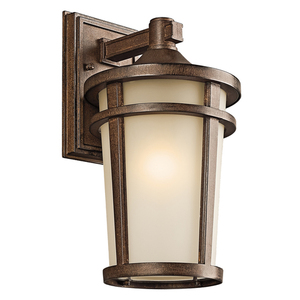 KK49072BST Atwood Entrance Outdoor Wall Light - Brown Stone