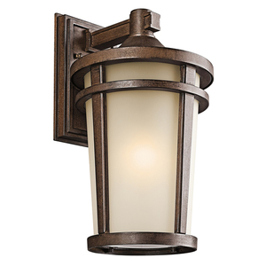 KK49073BST Atwood Entrance Outdoor Wall Light - Brown Stone