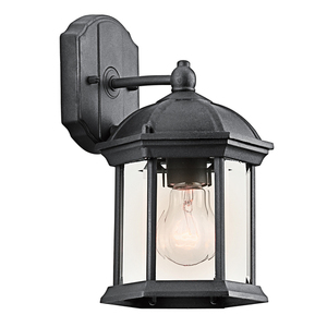 KK49183BK Barrie Entrance Outdoor Wall Light - Black