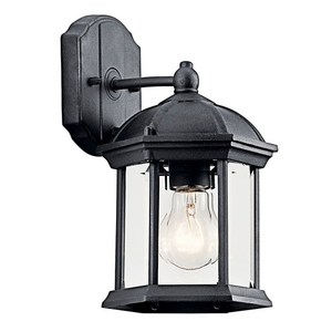 KK49183BKL18 Barrie Entrance Outdoor Wall Light - Black