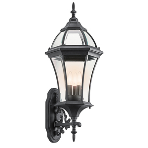 KK49185BK Townhouse Entrance Outdoor Wall Light - Black