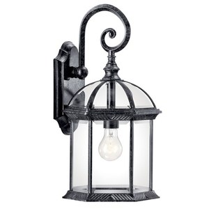 KK49186BKL18 Barrie Entrance Outdoor Wall Light - Black