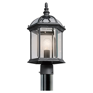 KK49187BK Barrie Post Light Post Lights - Black (Painted)