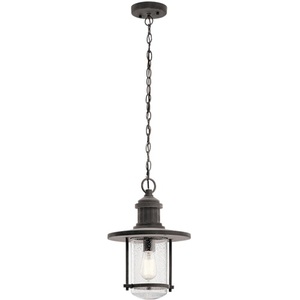 KK49196WZC Riverwood Hanging Hanging Lantern - Weathered Zinc