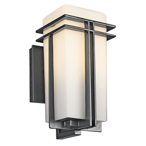 KK49200BK Tremillo Entrance Outdoor Wall Light - Black