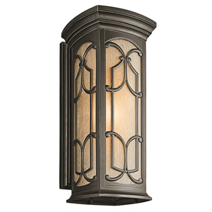 KK49229OZ Franceasi Entrance Outdoor Wall Light - Olde Bronze