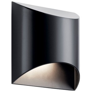 KK49278BKLED Wesly Entrance Outdoor Wall Light - Black