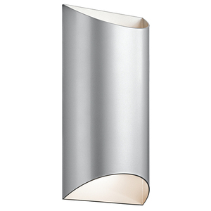 KK49279PLLED Wesly Entrance Outdoor Wall Light - Platinum