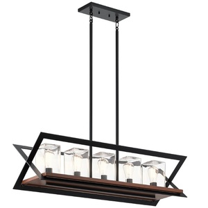 KK49309BK Morelle Hanging Hanging Lantern - Black