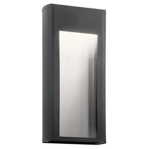 KK49362BKTLED Ryo Entrance Outdoor Wall Light - Textured Black