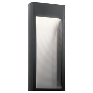 KK49363BKTLED Ryo Entrance Outdoor Wall Light - Textured Black