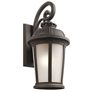 KK49414RZ Ralston Entrance Outdoor Wall Light - Rubbed Bronze