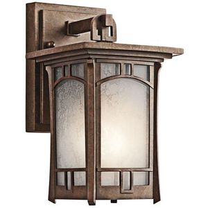 KK49449AGZ Soria Entrance Outdoor Wall Light - Aged Bronze