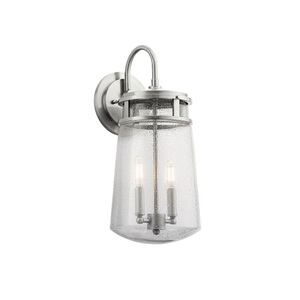 KK49496BA Lyndon Entrance Outdoor Wall Light - Brushed Aluminum