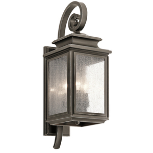 KK49502OZ Wiscombe Park Entrance Outdoor Wall Light - Olde Bronze