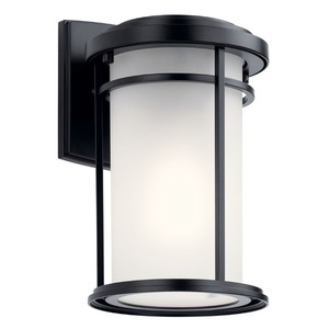 KK49686BKL18 Toman Entrance Outdoor Wall Light - Black