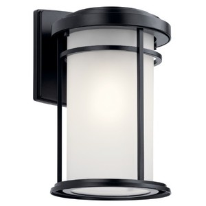 KK49687BK Toman Entrance Outdoor Wall Light - Black