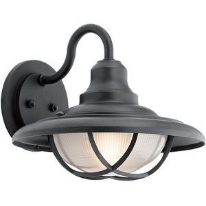 KK49693BKT Harvest Ridge Entrance Outdoor Wall Light - Textured Black