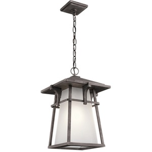 KK49725WZC Beckett Hanging Hanging Lantern - Weathered Zinc