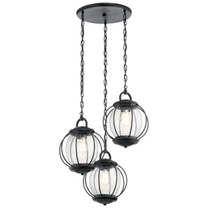 KK49732BKT Vandalia Hanging Hanging Lantern - Textured Black