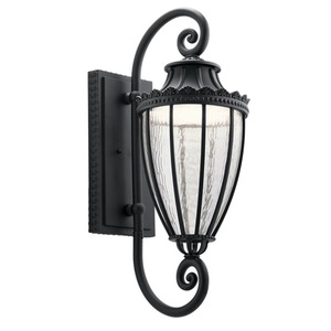 KK49753BKTLED Wakefield Entrance Outdoor Wall Light - Textured Black